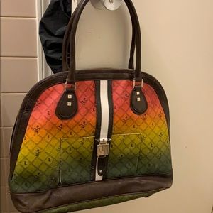 L A M B  Rasta Ombré XL Bowler Bag by Gwen Stefani